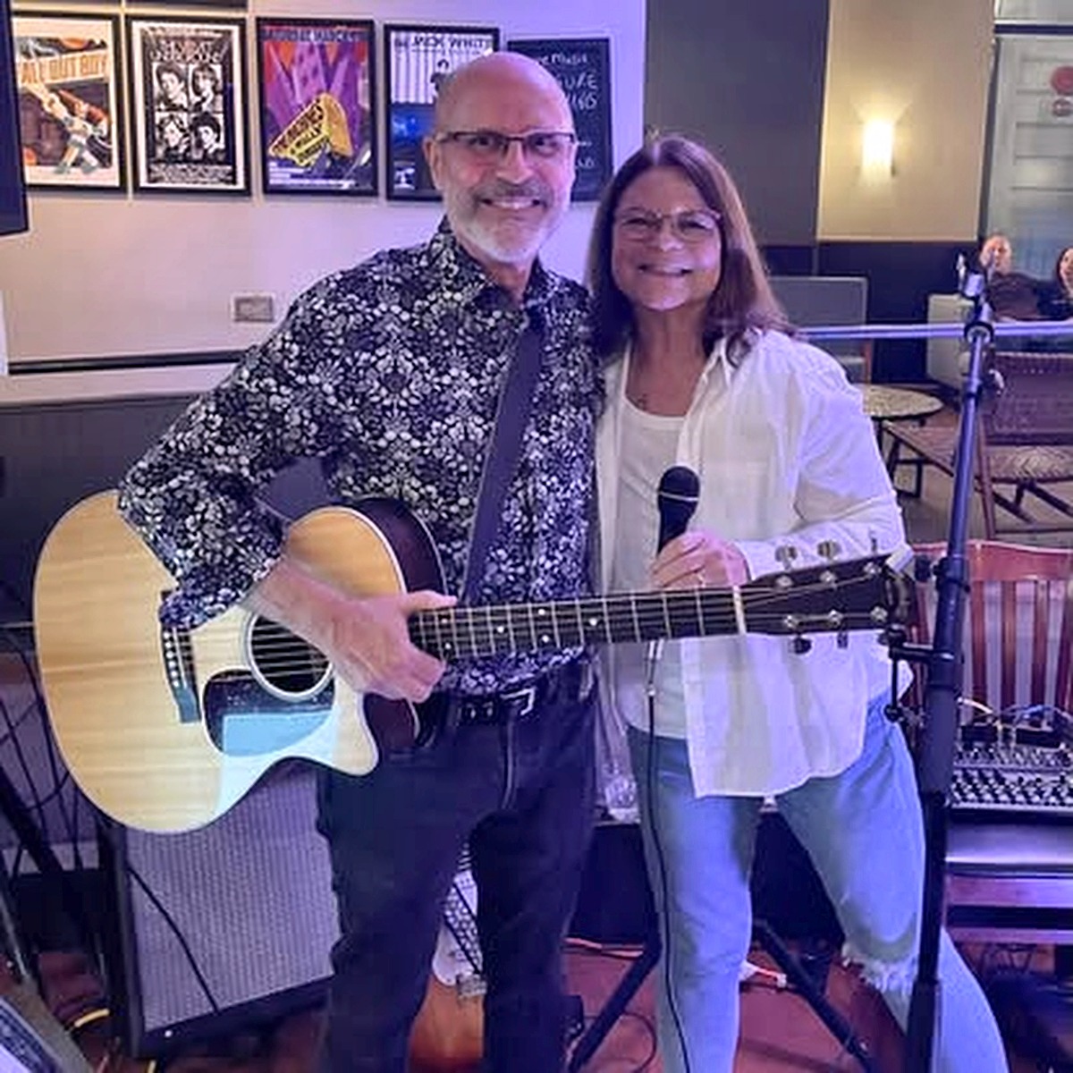 Mary Preissing Burkhardt performing with A Sure Thing